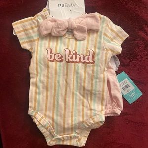 “Be Kind” 6mo summer outfit